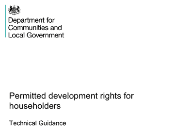Permitted Development Rights for House Holders